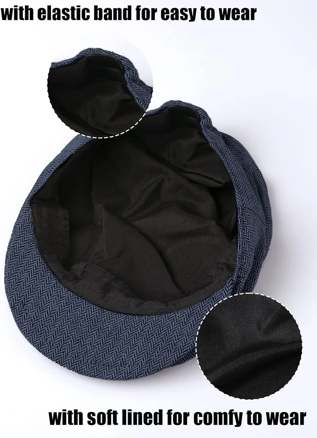 A&J DESIGN 4pcs Baby Boys Suit, Gentleman Outfits 3 Months - 18 Months, Romper & Vest & Berets Hat & Bow Tie