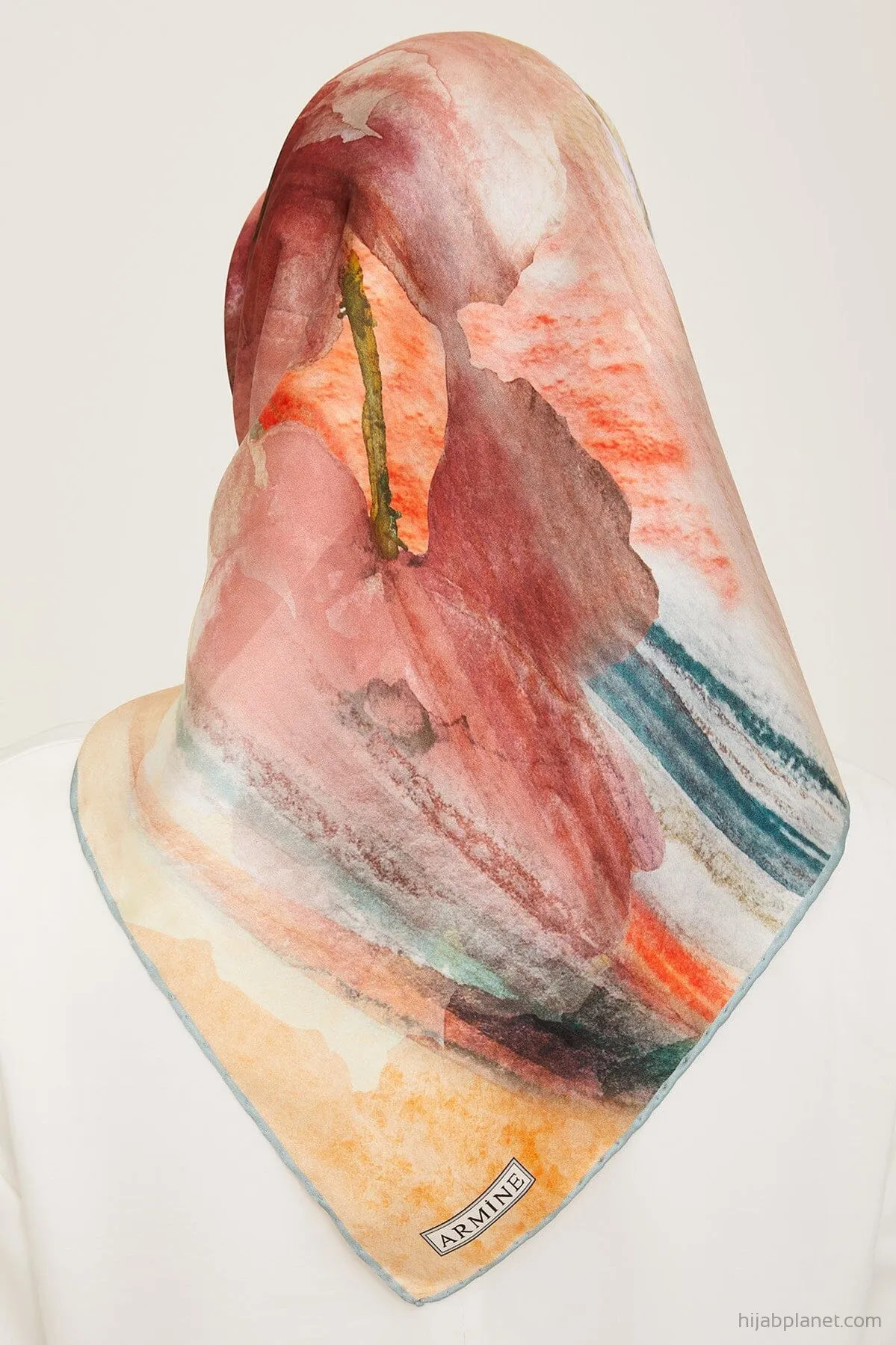 Armine Debussy Abstract Silk Scarf #34