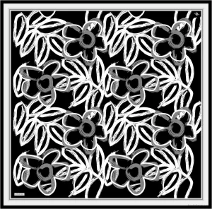 Armine Mira Floral Silk Scarf #1