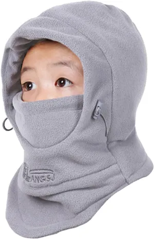 Azarxis Kids Children's Balaclava Hat Fleece Ski Face Mask Winter Cap Adjustable Double Neck Warmer