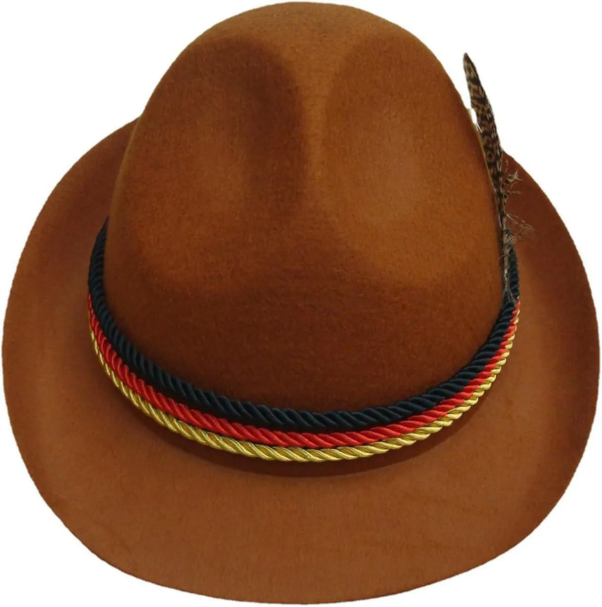 Beer Hat Lightweight Decor Hat for Women Men Breathable Oktoberfest with Western Felt