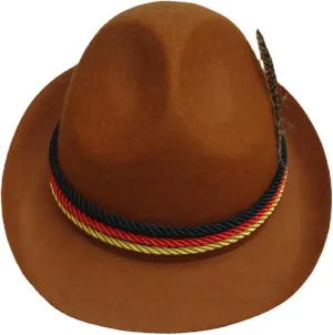 Beer Hat Lightweight Decor Hat for Women Men Breathable Oktoberfest with Western Felt