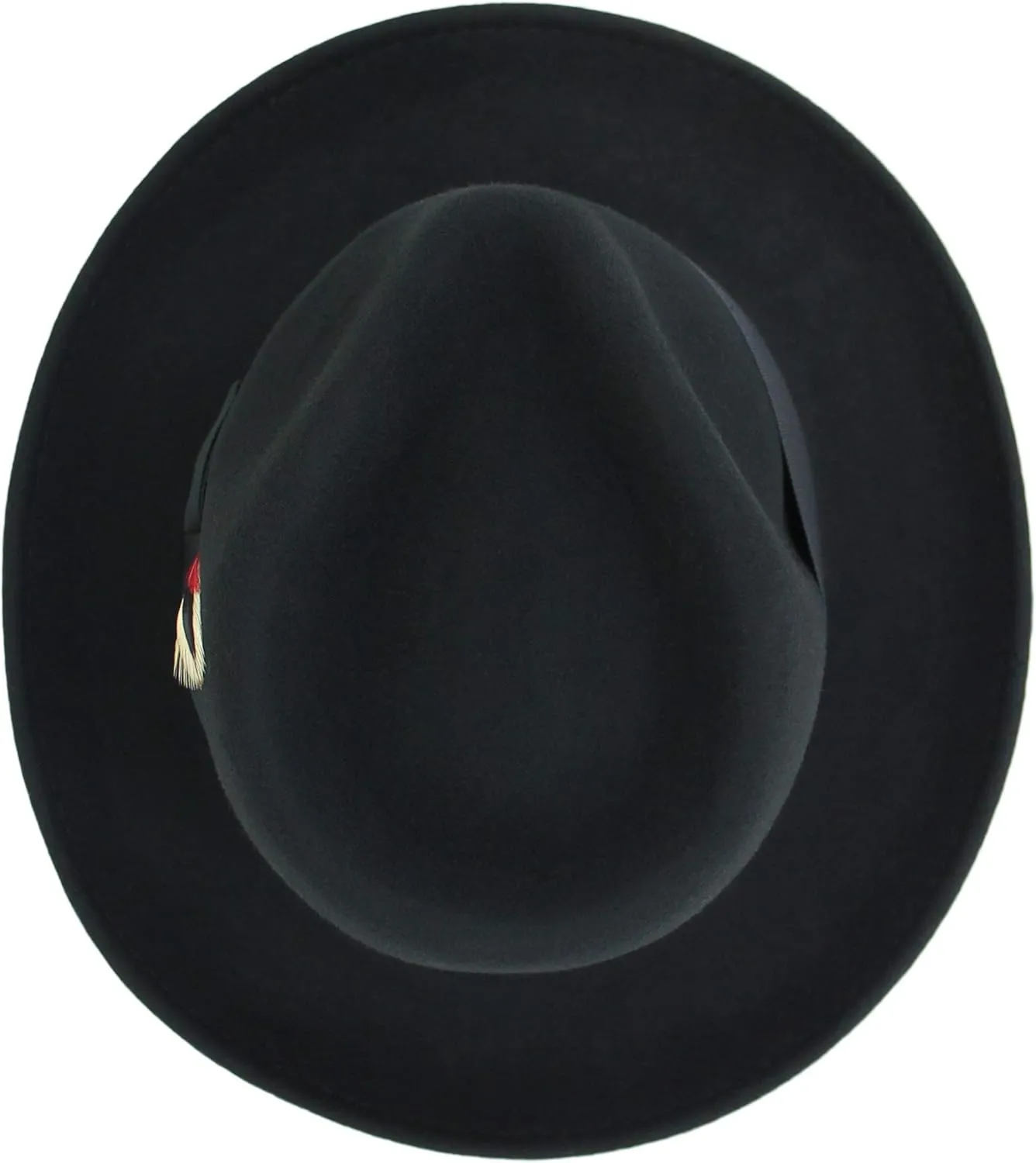 Belfry Gangster 100% Wool Stain Resistant Crushable Dress Fedora in Black Grey Navy Brown Pecan