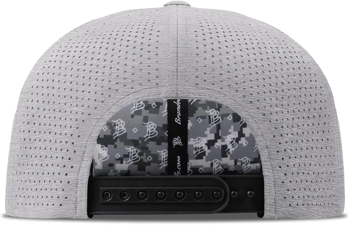 Branded Bills Bare Elite Hat, Performance Paneling, Adjustable Snapback, Silk-Soft Front Lining, Water-Repellent Shell