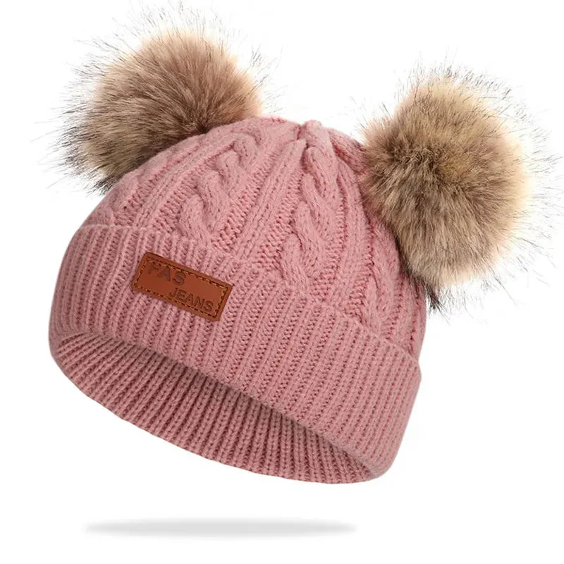 Cute Baby Hat Scarf Gloves Set - Warm Beanie Cap & Mittens for Winter