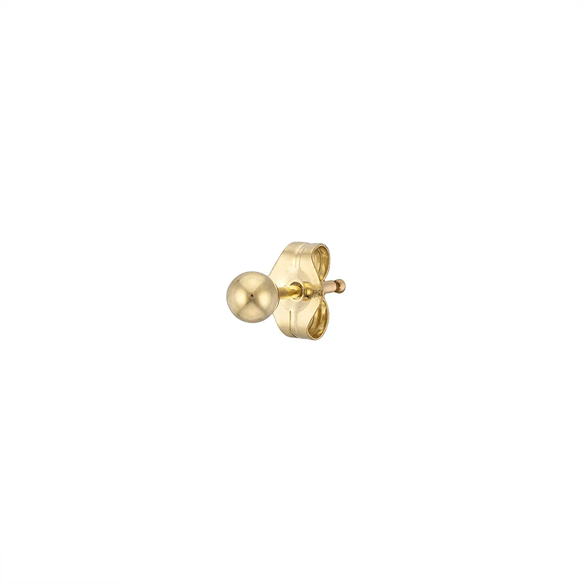 Dainty Ball Studs in 14K Gold