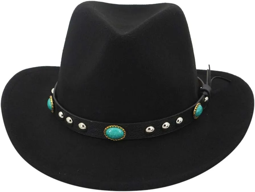 Fedora Hats for Men Women Flat Top Wide Brim Hats for Men Classic Suede Panama Hat with Belt Dress Hats for Men