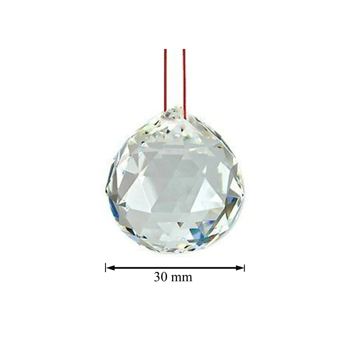 Fengshui Clear Crystal Hanging Ball for Good Luck & Prosperity