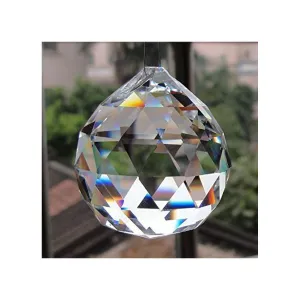 Fengshui Clear Crystal Hanging Ball for Good Luck & Prosperity