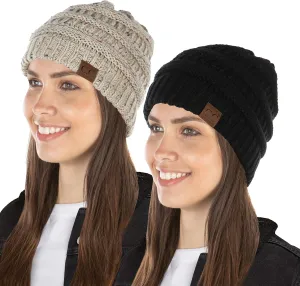 Funky Junque Cozy Pom Beanie - Stylish Winter Hat for All Seasons & Outdoor Activities