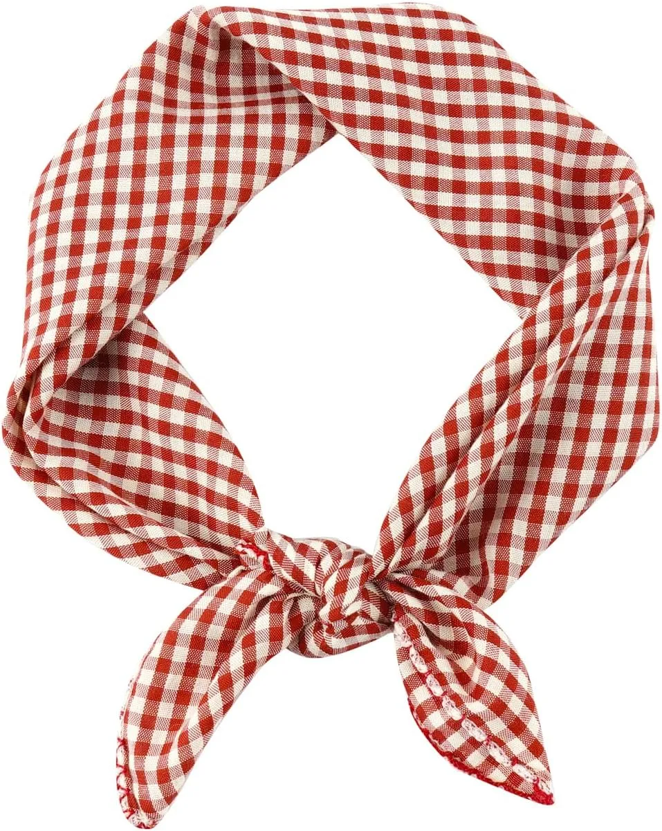 GERINLY Holiday Neckerchief Festival Print Square Scarf Fashion Head Wrap Ponytail Accessories for Anniversary