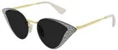 Gucci Cat Eye-Frame Metal Sunglasses, style # GG0898S-30010504001