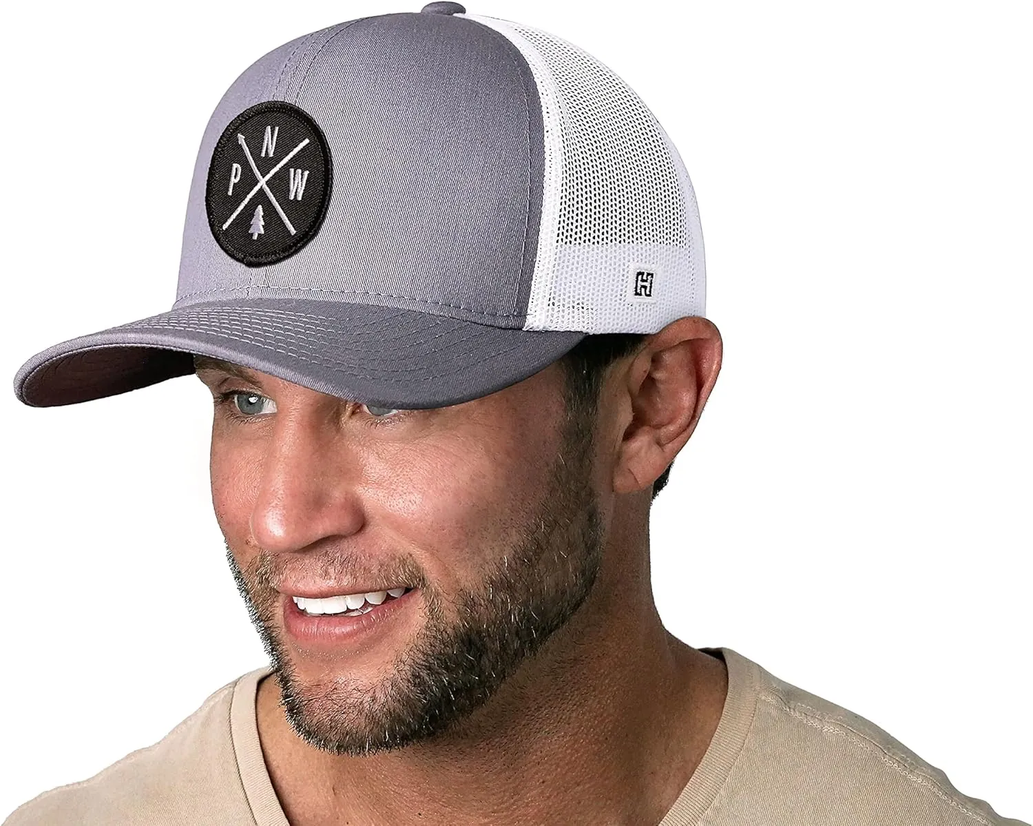 HAKA PNW Trucker Hat for Men & Women, Pacific Northwest Trucker Mesh Snapback Adjustable Baseball Cap