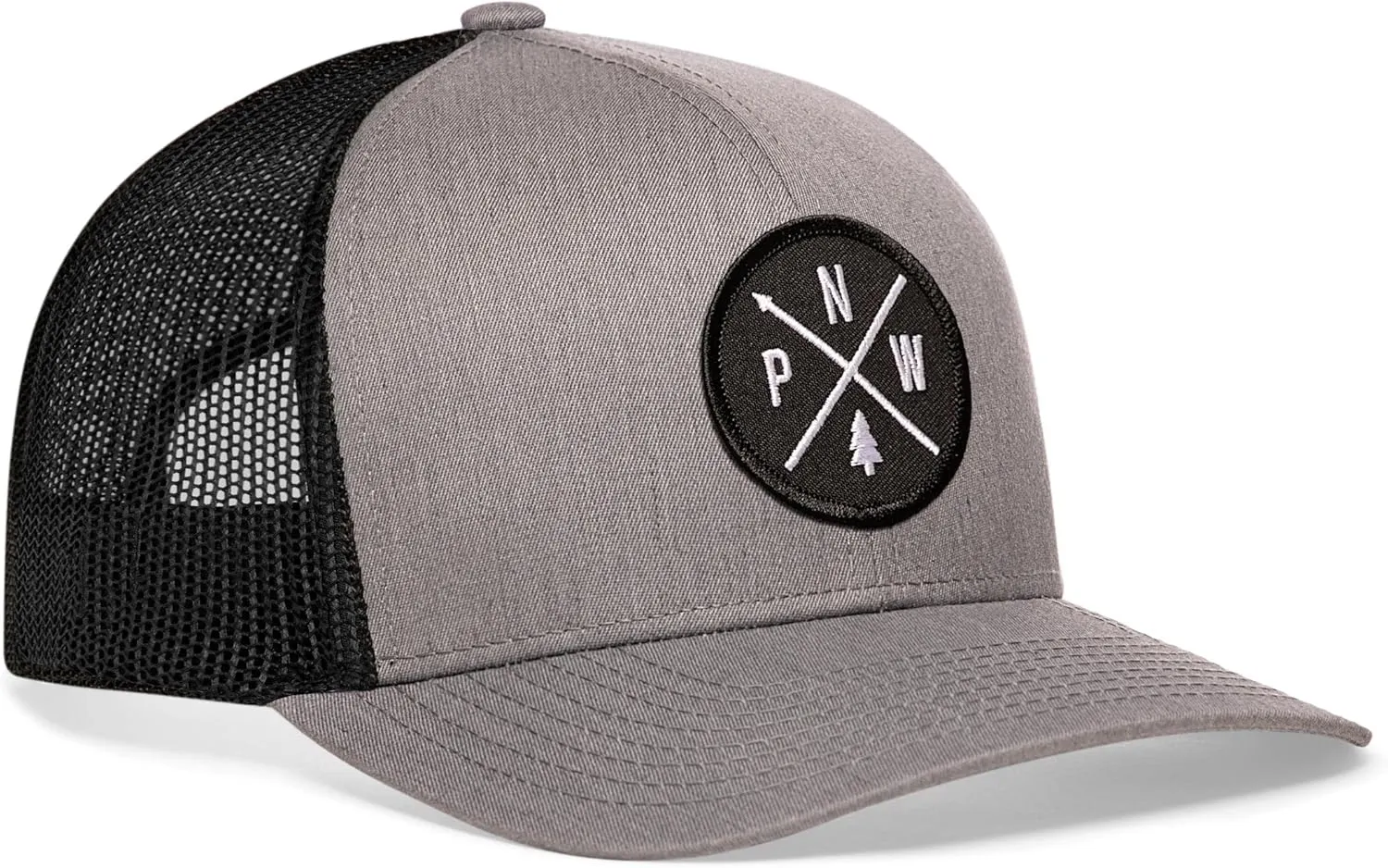 HAKA PNW Trucker Hat for Men & Women, Pacific Northwest Trucker Mesh Snapback Adjustable Baseball Cap