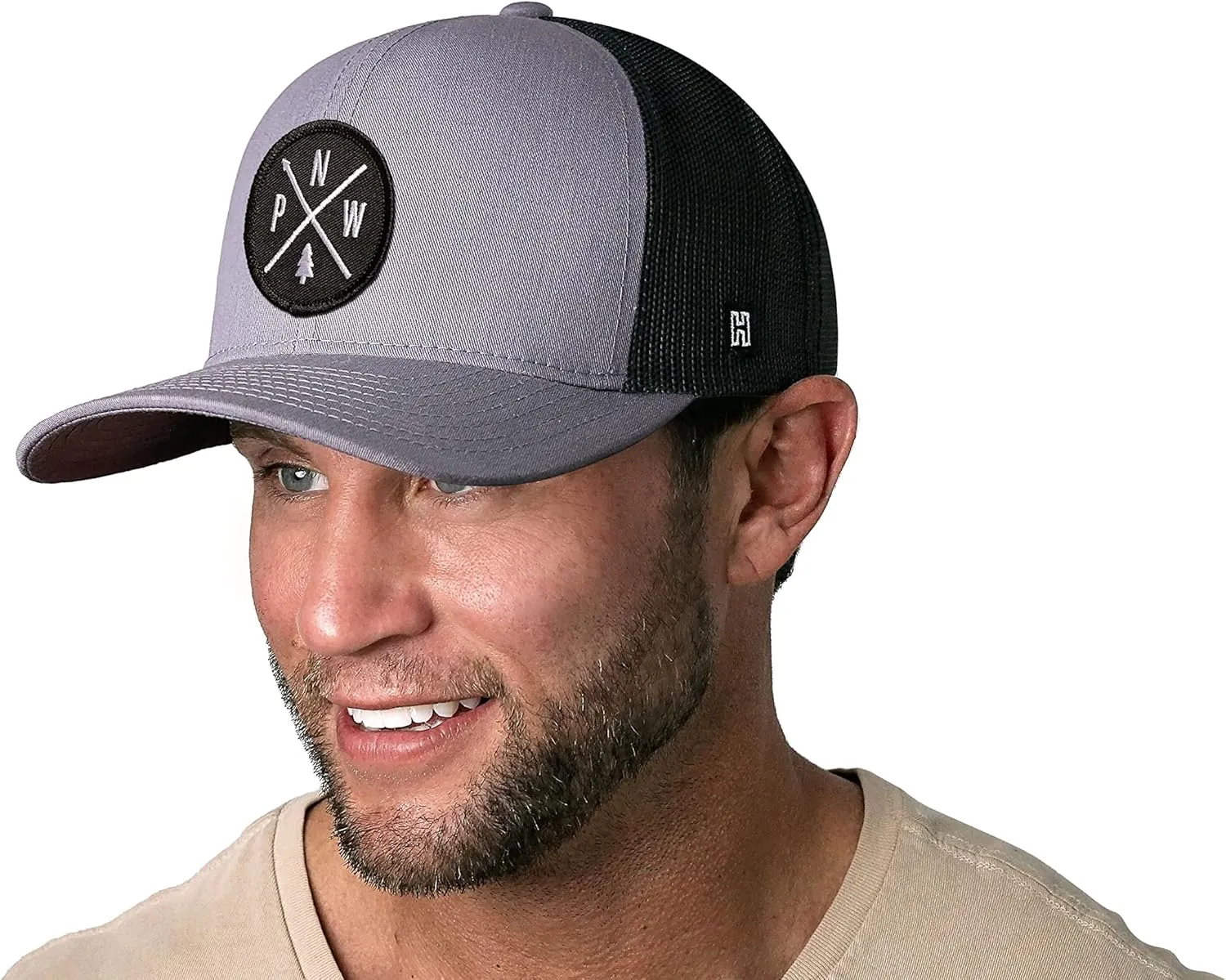 HAKA PNW Trucker Hat for Men & Women, Pacific Northwest Trucker Mesh Snapback Adjustable Baseball Cap