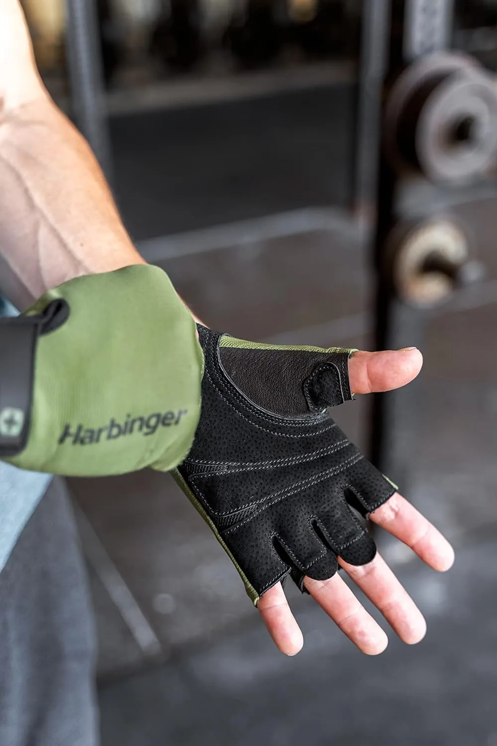 Harbinger Power Gloves 2.0 for Weightlifting, Training, Fitness, and Gym Workouts