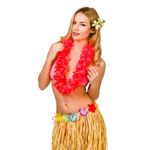 Hawaiian Petal Lei Red