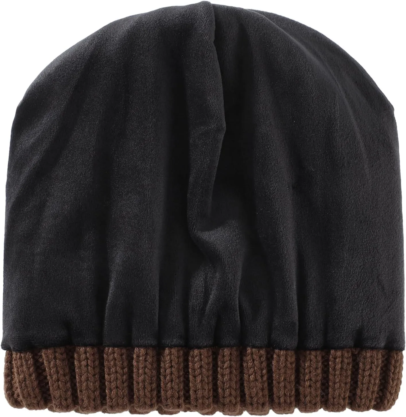 Home Prefer Mens Winter Hat Wool Fleece Lined Knit Beanie Hat Warm Stocking Caps