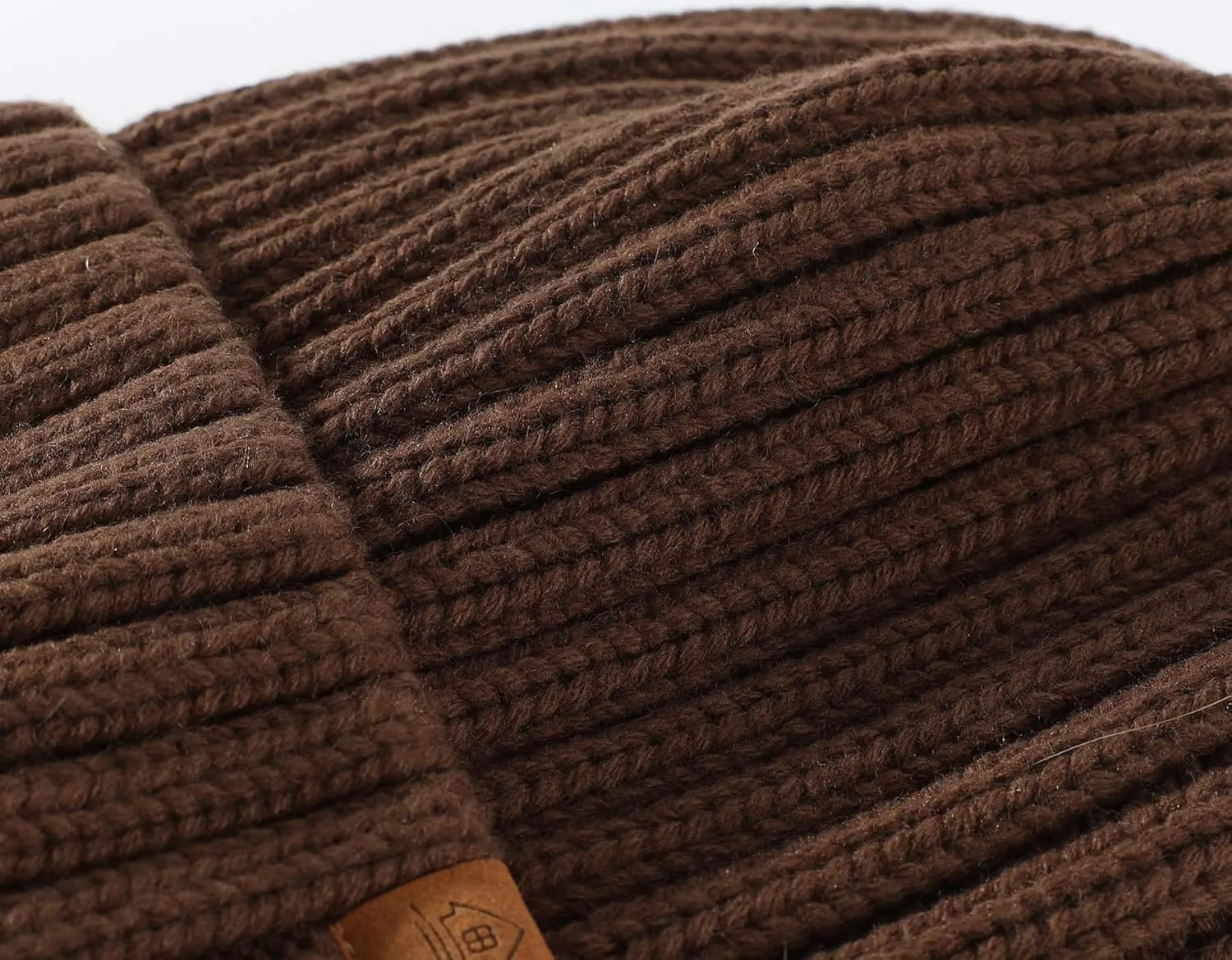 Home Prefer Mens Winter Hat Wool Fleece Lined Knit Beanie Hat Warm Stocking Caps