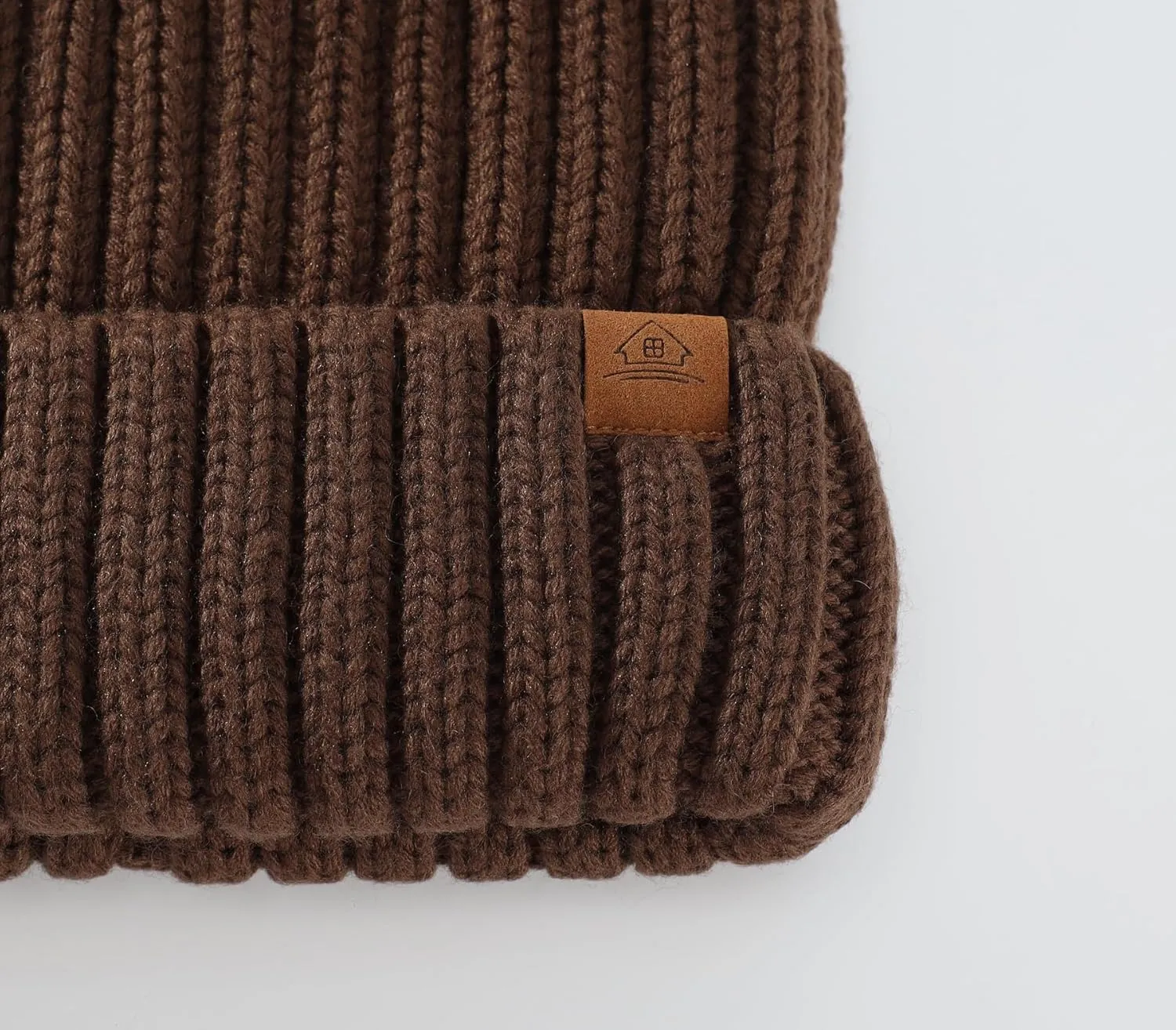 Home Prefer Mens Winter Hat Wool Fleece Lined Knit Beanie Hat Warm Stocking Caps