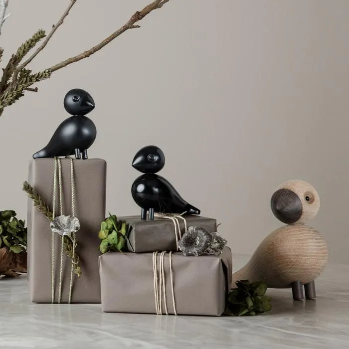 Kay Bojesen Lovebirds, Black, H: 3.5"