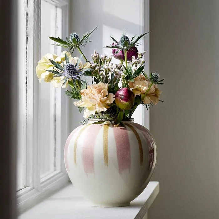 Kähler Canvas Vase, Rose, 5.9"