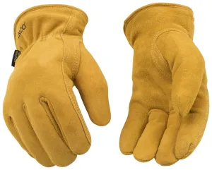 Kinco 903HK-M Driver Gloves, Men's, M, Keystone Thumb, Easy-On Cuff, Deerskin Leather, Gold :PR: QUANTITY: 1