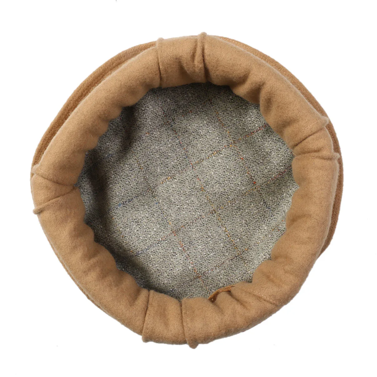 Latte Tan Kani Print Pakol Cap