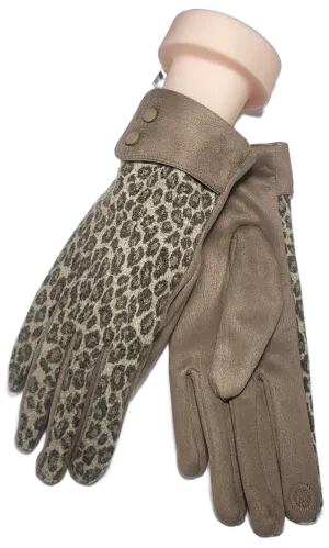 LEOPARD CUFF GLOVE RMD2403-105