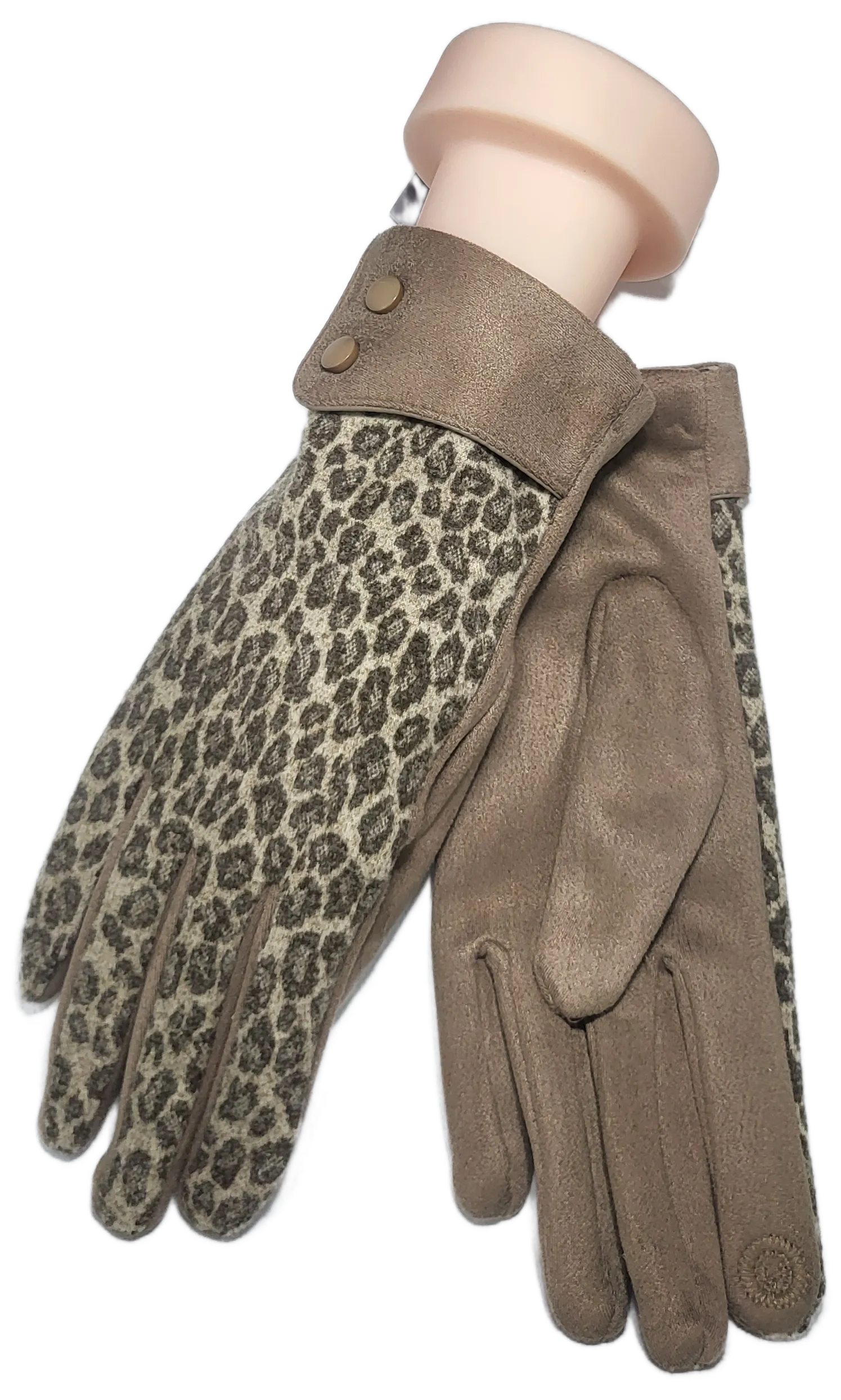 LEOPARD CUFF GLOVE RMD2403-105