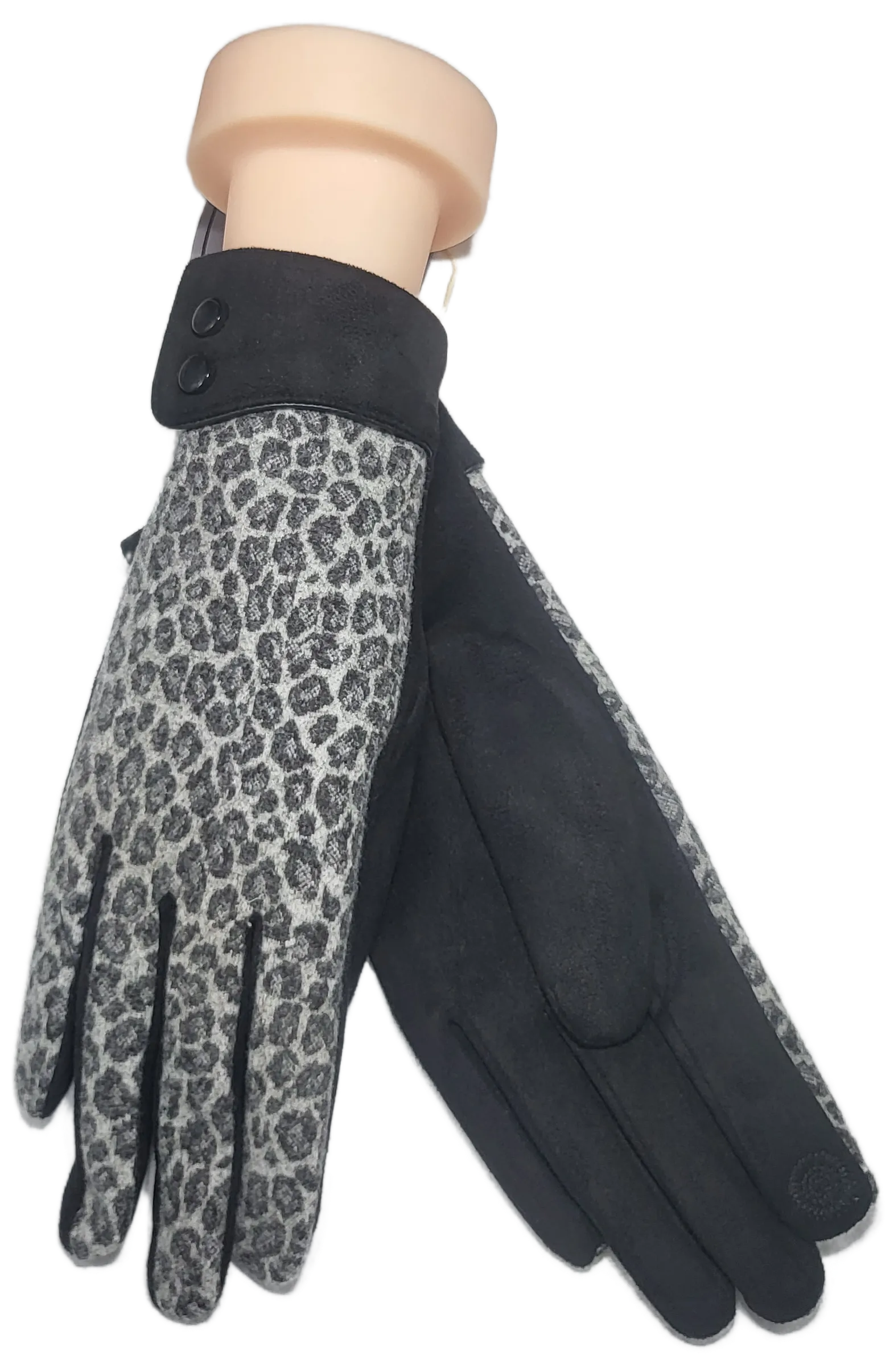 LEOPARD CUFF GLOVE RMD2403-105
