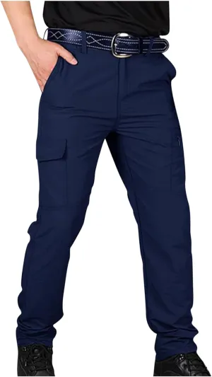 Men's Outdoor Cargo Hiking Pants Lightweight Waterproof Quick Dry Tactical Pants Casual Work Pants Joggers Trousers