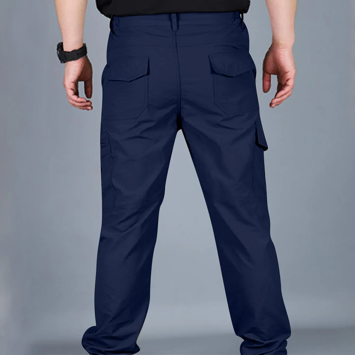 Men's Outdoor Cargo Hiking Pants Lightweight Waterproof Quick Dry Tactical Pants Casual Work Pants Joggers Trousers