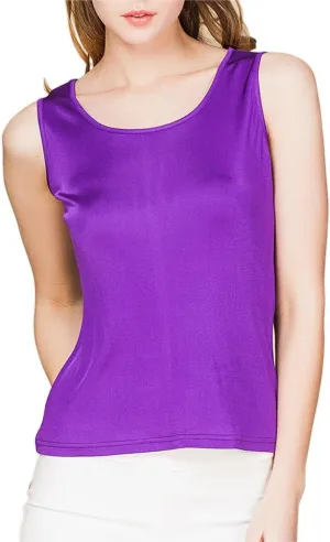 Paradise Silk 100% Silk Knit Women's Sleeveless Tank Top