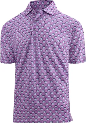 SAMERM Golf Shirts for Men Super Stretch Jacquard Dry Fit Golf Polo Moisture Wicking Short Sleeve Polo Shirts for Men