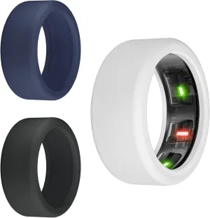 Silicone Protector Compatible with RingConn Gen 2/2 air/ 1, Oura Ring Gen 4/3, Elastic Cover for Working Out