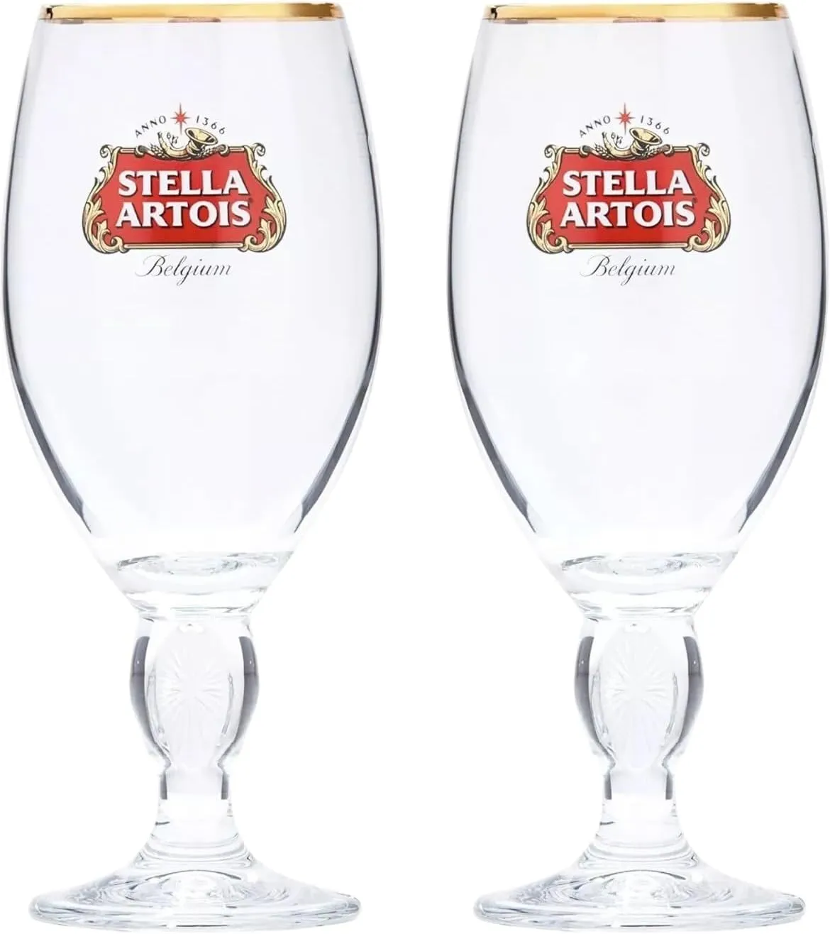 Stella Artois 2-Pack Original Glass Chalice, 33cl