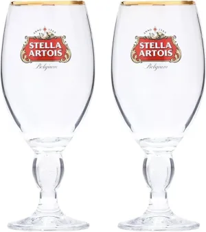 Stella Artois 2-Pack Original Glass Chalice, 33cl