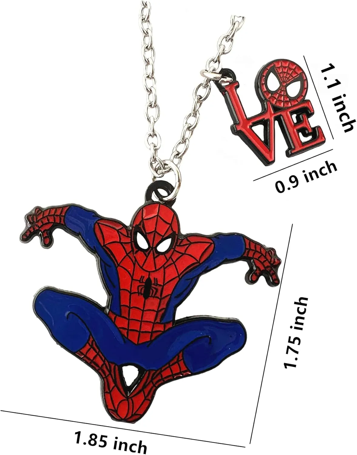 STKTFKK Necklace Metal Classic Anime Superhero Necklace Women and Men