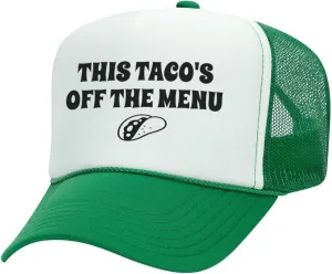 This Taco's Off The Menu (Bachelorette) Foam Trucker Cap Adjustable Mesh Back Hat