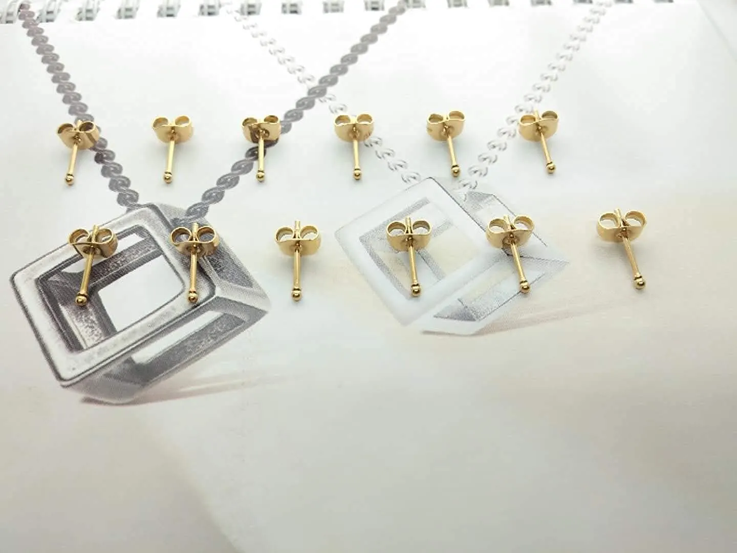 Tiny Stud Earrings Dot Upper Cartilage Helix Lobe Second Third Hole Ear 20G Piercing Jewelry | Small Ball Earring Set for Women Girl