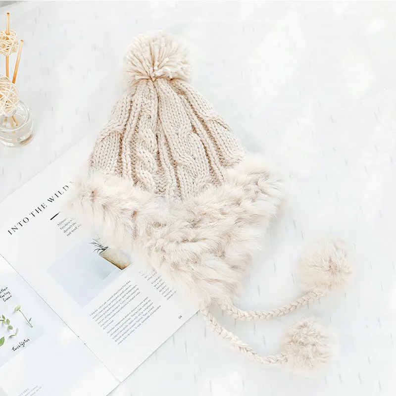 Toboggan Hat Female Autumn and Winter Lei Feng Hat Knitted Hat