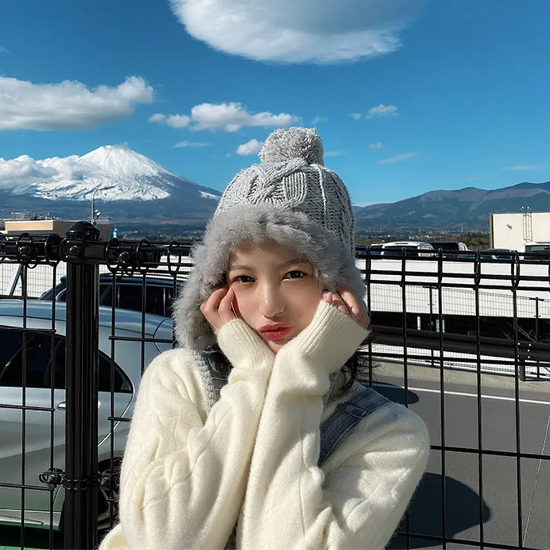 Toboggan Hat Female Autumn and Winter Lei Feng Hat Knitted Hat