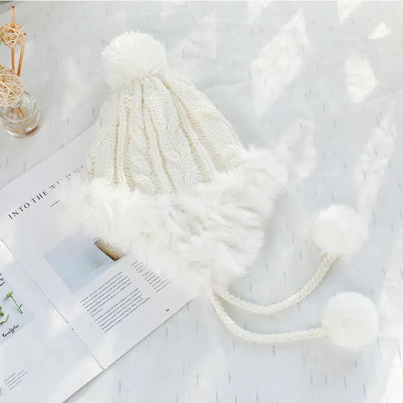 Toboggan Hat Female Autumn and Winter Lei Feng Hat Knitted Hat