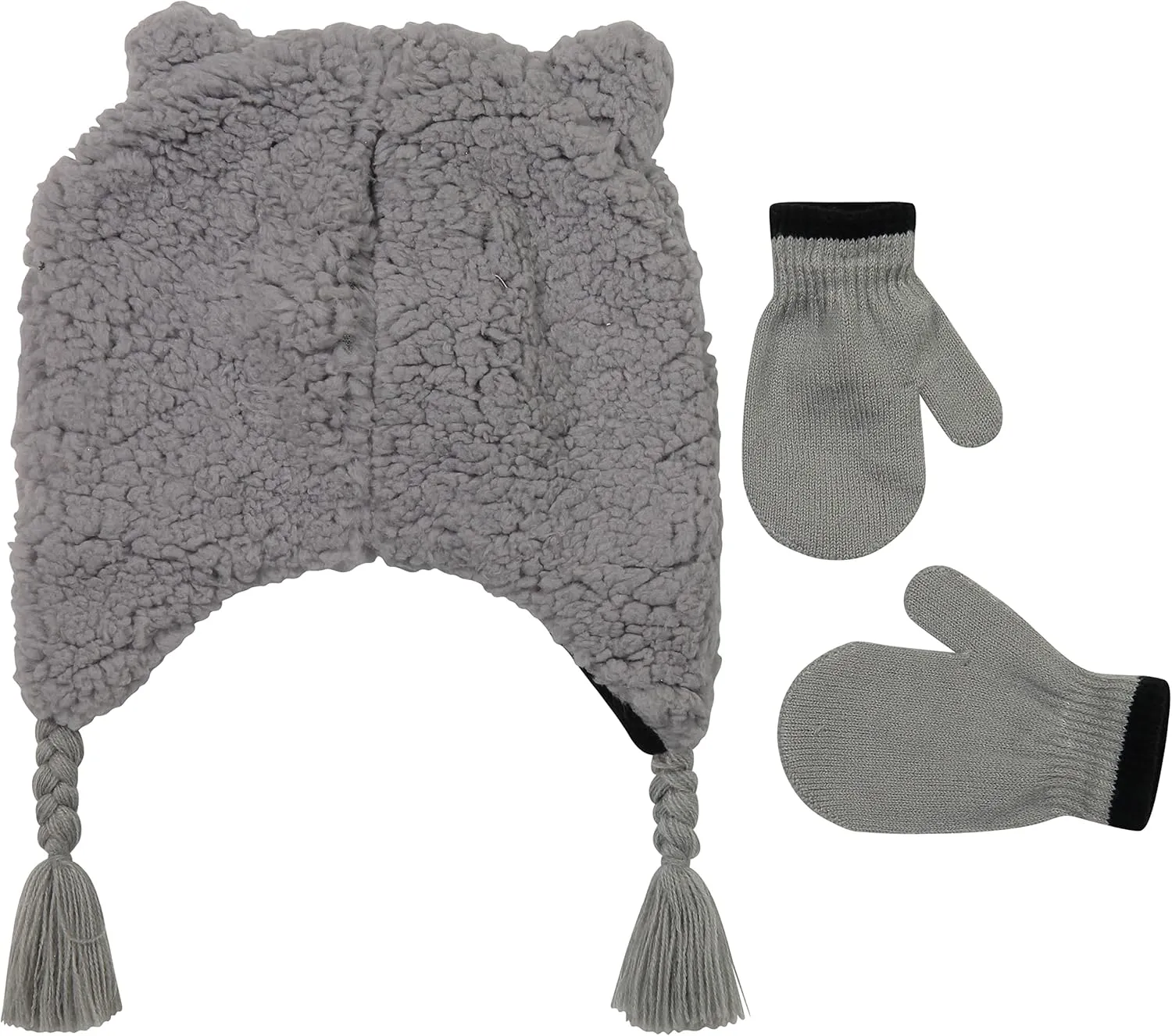 Toddler Winter Hat and Gloves Set for Ages 4-7 or Boys & Girls Winter Hat & Toddler Mittens Ages 2-4
