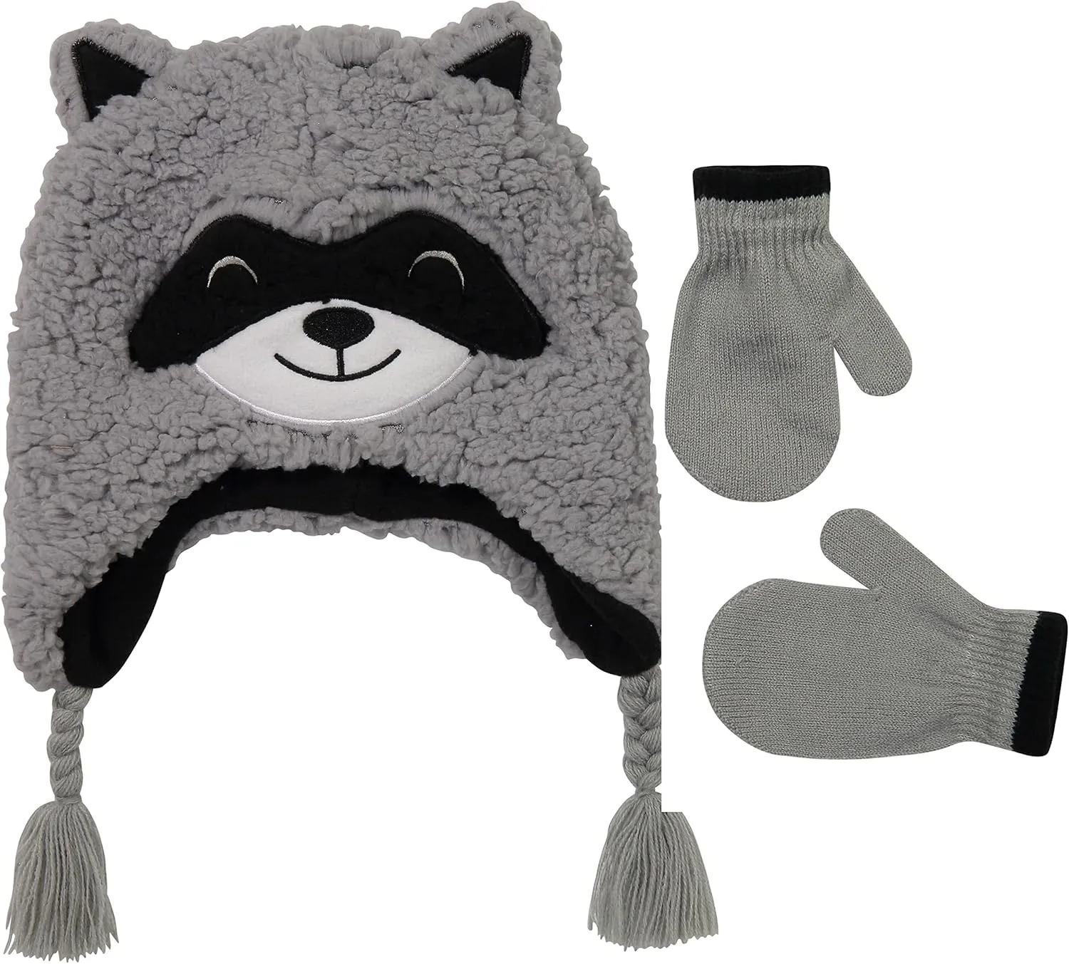 Toddler Winter Hat and Gloves Set for Ages 4-7 or Boys & Girls Winter Hat & Toddler Mittens Ages 2-4