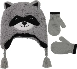 Toddler Winter Hat and Gloves Set for Ages 4-7 or Boys & Girls Winter Hat & Toddler Mittens Ages 2-4