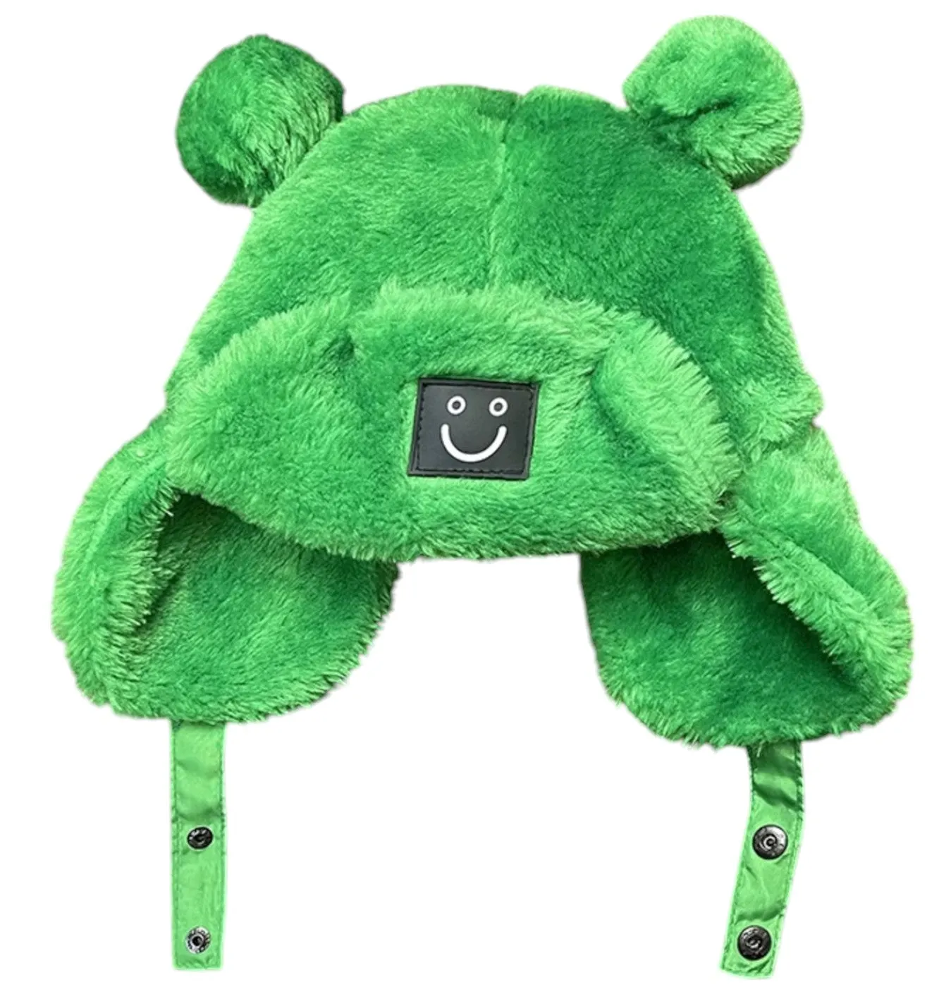 Winter Warm Dog Hat - Cozy Green Lei Feng Style for French Bulldogs