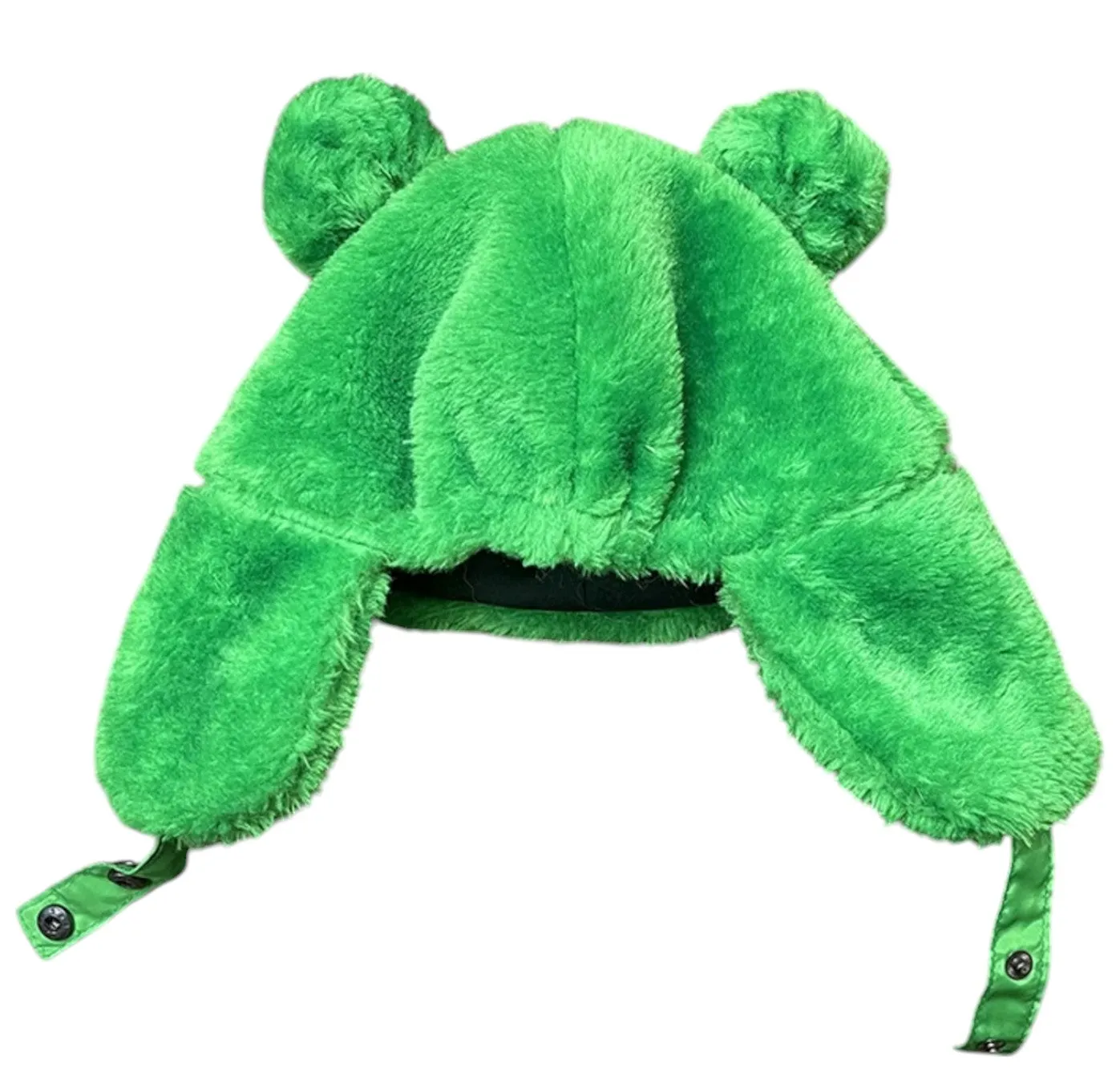 Winter Warm Dog Hat - Cozy Green Lei Feng Style for French Bulldogs