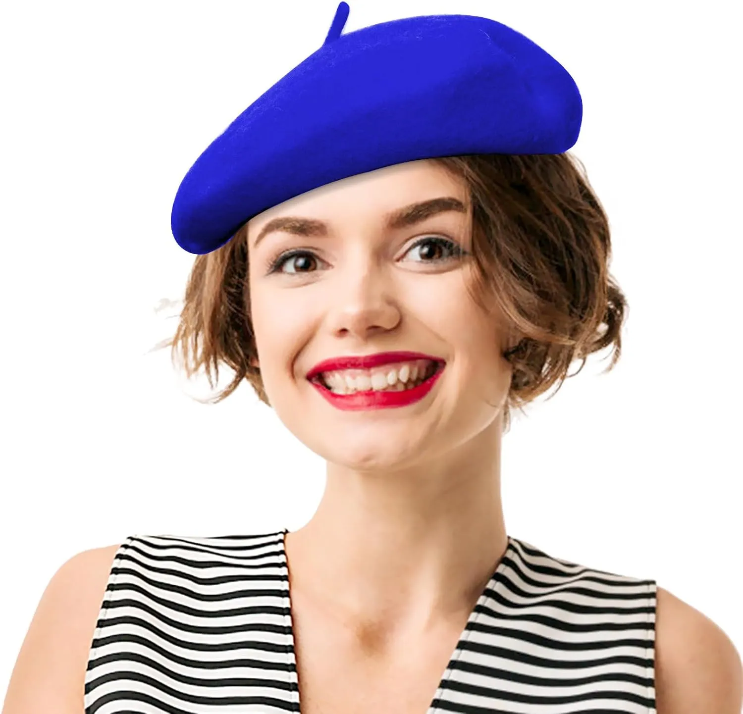Wool Berets for Women - Classic French Beret Hats for Women and Kids, Solid Color Artist Style